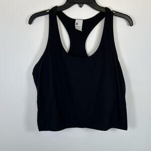 All In Motion Racerback Sports Bra, Black, Sz XL